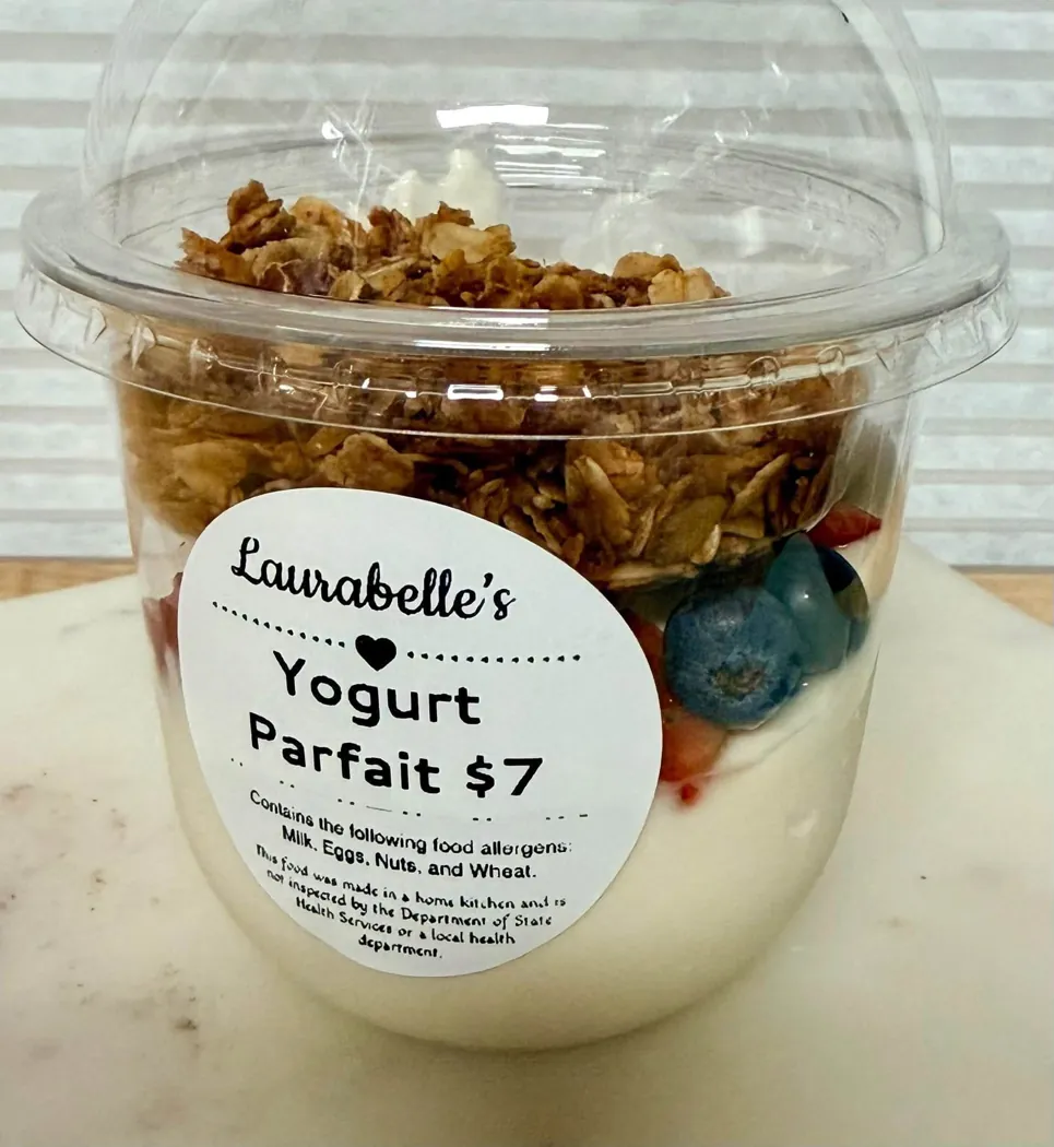A Laurabelle’s yogurt parfait